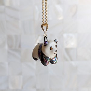 Pepper the Panda Pendant, with Luster image 3
