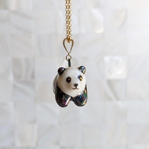 Pepper the Panda Pendant, with Luster image 2