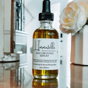 Daily Reviving Serum | Face Oil Serum, Natural Skin Care, Anti Wrinkle, Vegan, Anti Aging, Brightening, Hydrating, Moisturizer