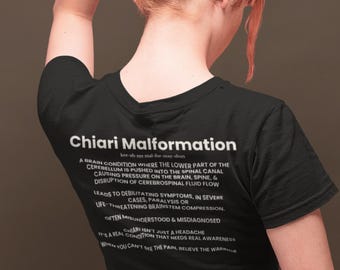 Chiari Malformation Awareness Shirt Adult - Youth | Rare Brain Condition Tee | Educate Advocate Include | Chronic Illness Shirt | Miah & Co