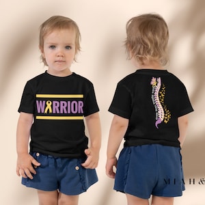 Warrior - Butterflies Bloom Toddler - Spina Bifida Awareness - SB - Spine Defect