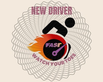 New Driver Wheelchair PNG • Fast Watch Your Toes Sticker Design • Disability Pride Digital File • Mobility Aid Decal •