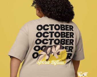 Mother of a Warrior Shirt or Sweatshirt – October Spina Bifida Awareness Apparel – Yellow Ribbon Tee & Crewneck for Moms