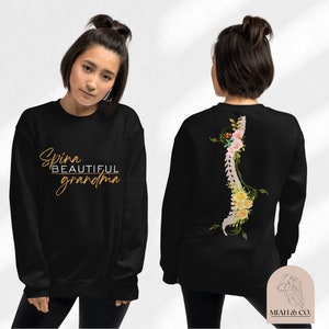 Spina Beautiful GRANDMA Sweatshirt - Spina Bifida Month Awareness - Disability Awareness