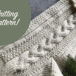 Winter Forest Stocking - KNITTING PATTERN