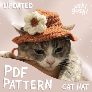 Crochet Cat Bucket Hat PDF PATTERN