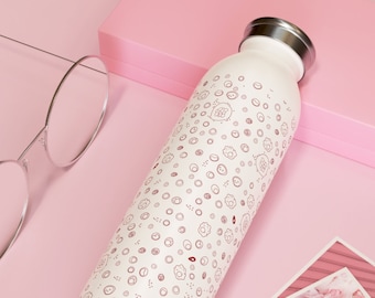 20 Unzen große Blutstamm-Metall-isolierte Wasserflasche, Blutzellen-Kaffeebecher, Wissenschafts-Kaffeeflasche, Hämatologie-Flasche, Geschenk für Wissenschaftler