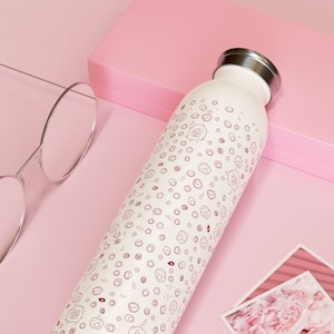 20oz large blood stem metal Insulated Water Bottle, blood cell coffee mug, science coffee bottle, hematology bottle,  gift for scientists