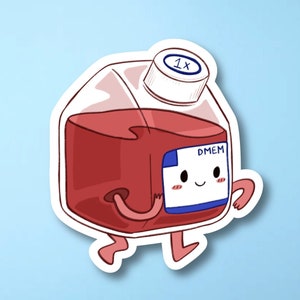 Dmem Sticker DMEM Vinyl Sticker, Microbiology Sticker, Tissue Culture Media Sticker ...