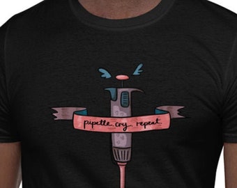 Funny PCR Shirt, microbiology joke shirt, biology graphic tee, science art, pipette shirt gift, funny lab shirt