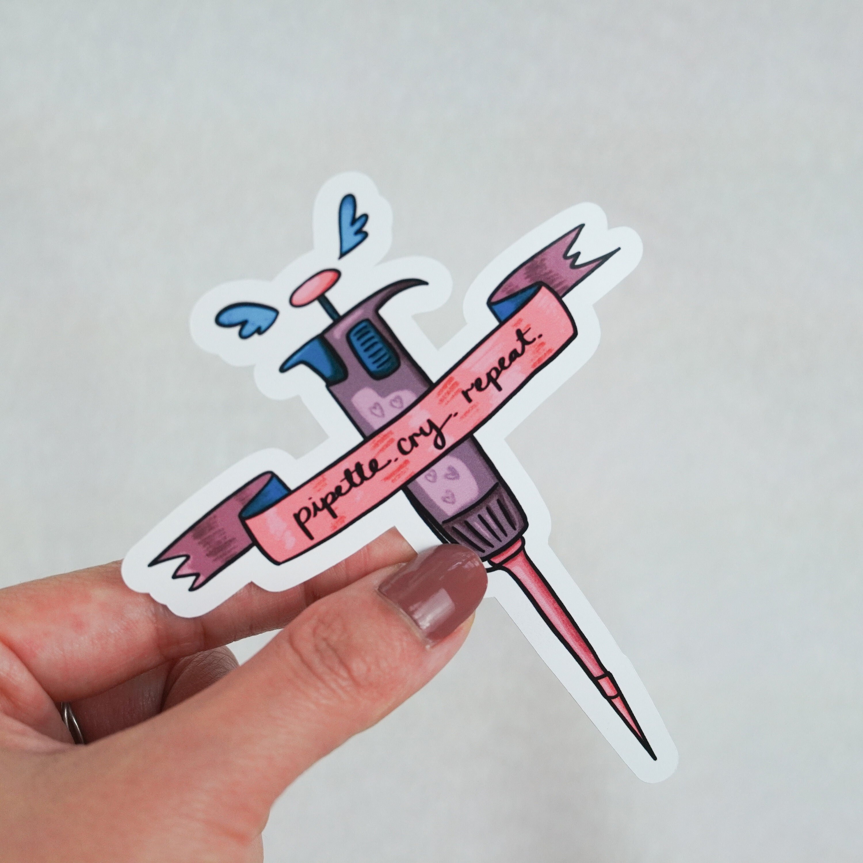 PCR Pipette Sticker, Cheeky Microbiology Sticker, Science Laptop ...