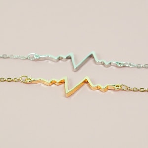 Electrocardiogram bracelet, heartbeat bracelet, gifts for her, Christmas Gift, Cardiology Bracelet, Cardiology Doctor Gift, Nurse Gift