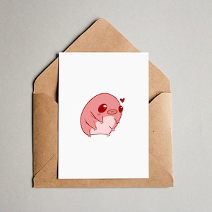 Tardigrade Birthday Card - Biology Science Greeting Card - tarjeta de cumpleaños de microbiología - tarjeta de ciencia médica - tarjeta de felicitación en blanco
