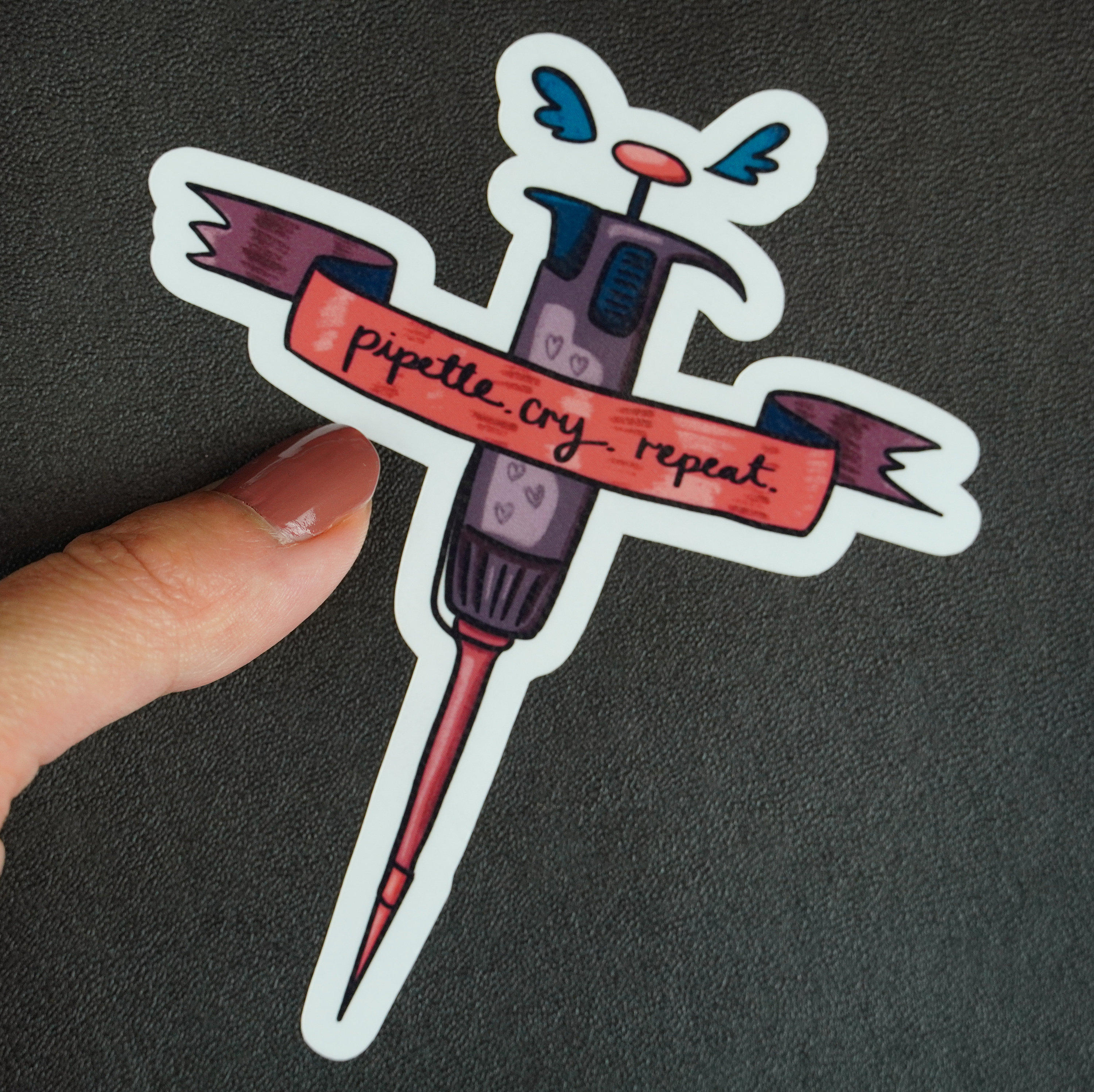 PCR Pipette Sticker, Cheeky Microbiology Sticker, Science Laptop ...