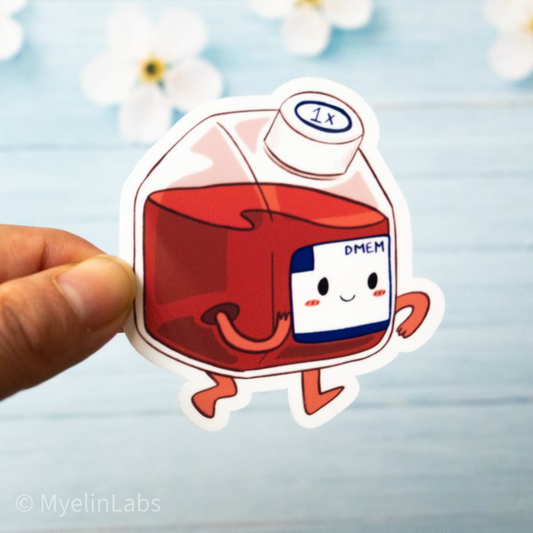 Dmem Sticker DMEM Vinyl Sticker, Microbiology Sticker, Tissue Culture Media Sticker ...