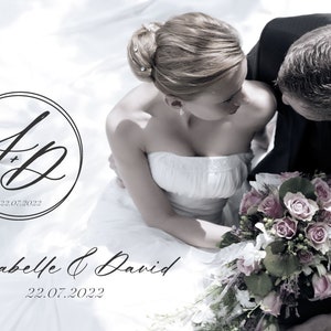 Wedding logo design, Wedding monogram, Wedding initials, Wedding watermark logo
