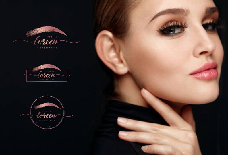Microblading Logo, Brow Logo, Makeup Logo, Beauty Logo, Cosmetic Logo ...