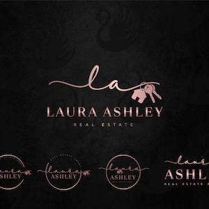 Real Estate Broker House Key Brand Logo Design
