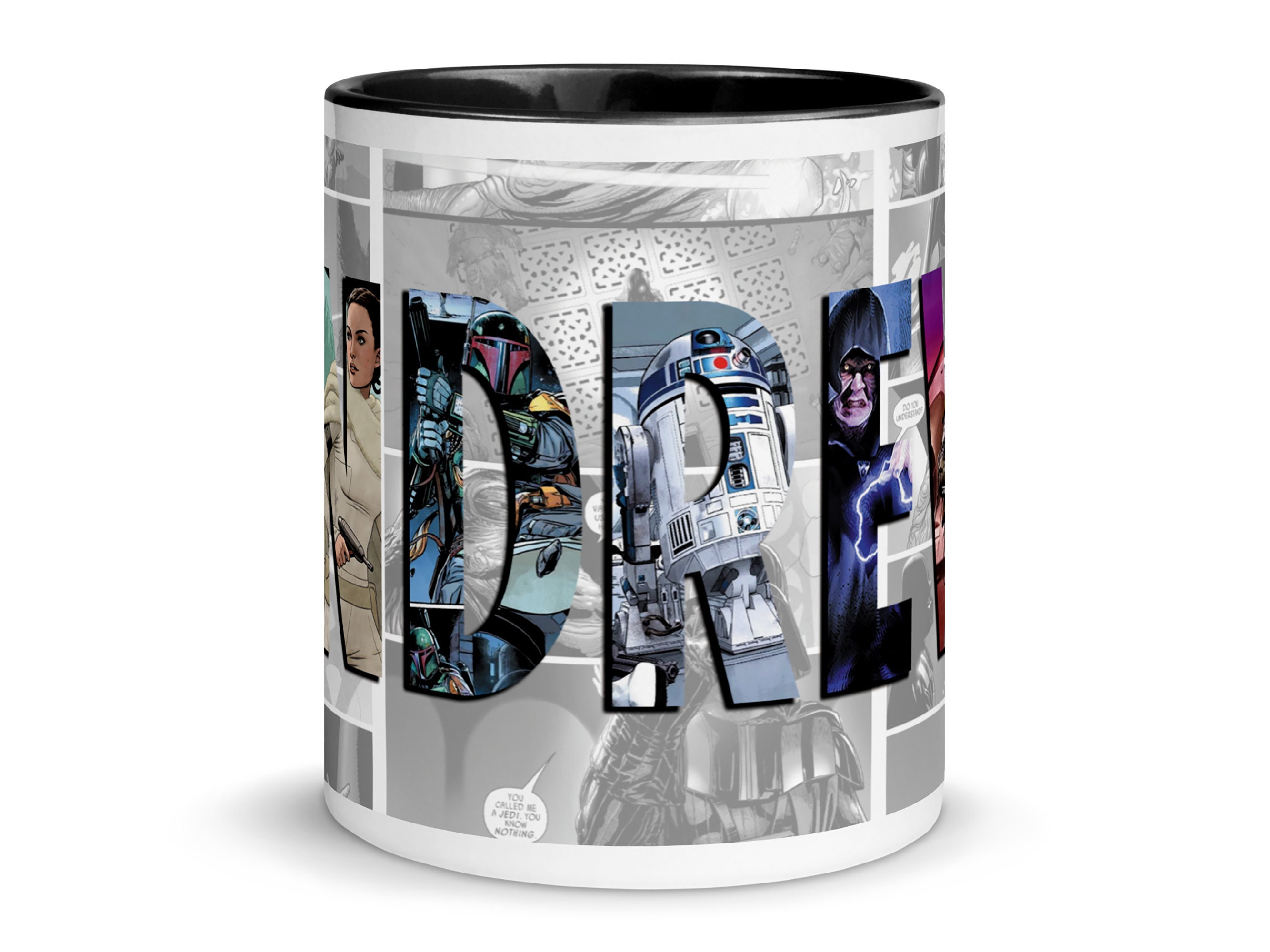 Star Wars Princess Leia Coffee Mug or Tea Cup Funny Starbucks Carrie Fisher 14 oz Stainless Steel Travel Mug by BeeGeeTees Silver / 14 oz