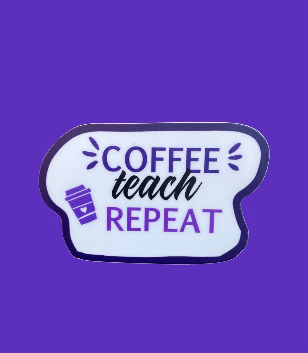 Teacher Stickers, Waterproof Vinyl Custom Die Cut Laptop Sticker