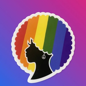 Diversity Inclusion, LGBTQ, Queer, Black Lives Matter waterproof vinyl custom Sticker, laptop sticker, gifts for her, stocking stuffer