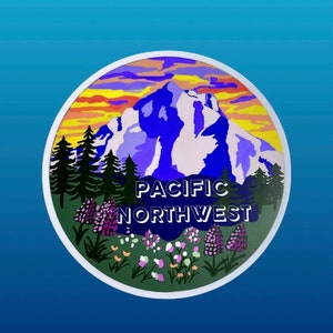 Pacific Northwest Waterproof Sticker Vinyl Custom PNW Car - Etsy