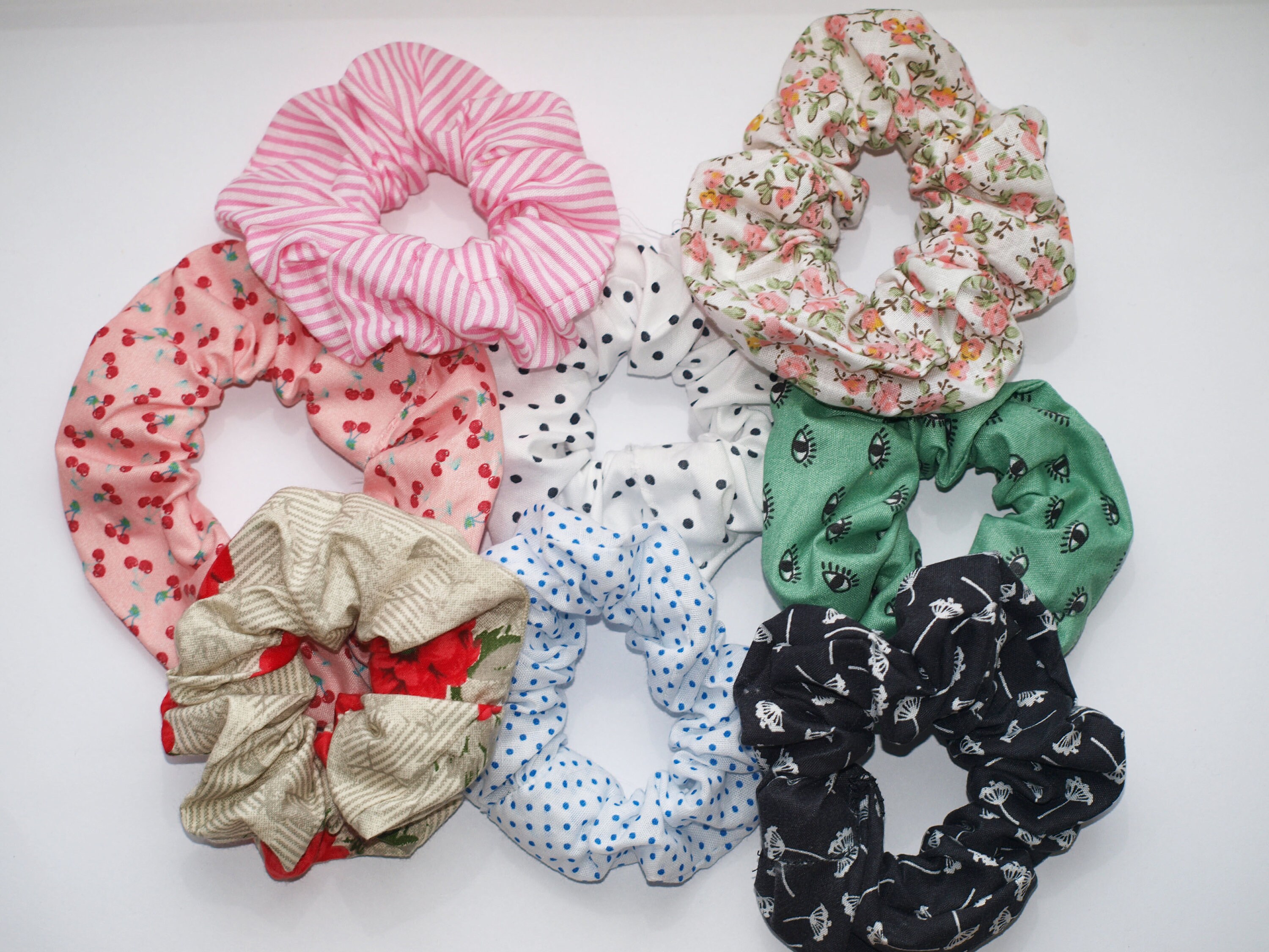 Fabric scrunchies Etsy