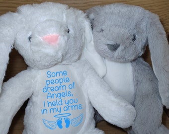 Miscarriage memorial gift bear, Condolence wishes, Wave of light teddy, Born in Heaven toy, Sorry for your loss, Angel baby, Grief gift