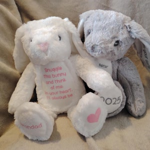 Personalised memorial bear, In loving memory, Gift for a grieving child, Children&#39;s comforter, Special keepsake from a loved one