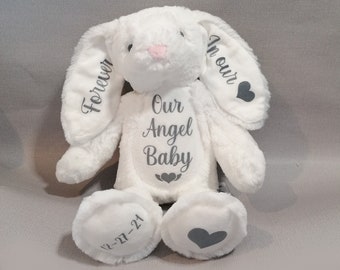 Memorial de perda de bebê, Urso memorial personalizado, Em memória amorosa, Consolador infantil, Bebê anjo, Lembrança especial de aborto espontâneo