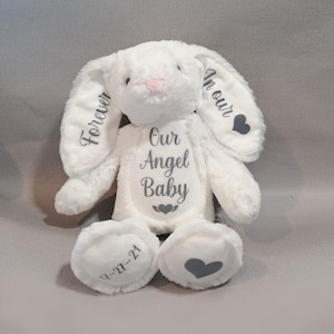 Baby loss memorial, Personalised memorial bear, In loving memory, Children's comforter, Angel baby, Miscarriage special keepsake