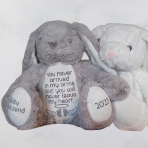 Personalisierte Baby Verlust Gedenkbär, In liebevoller Erinnerung, Besondere Fehlgeburt Andenken vom Himmel, Engel Baby Erinnerung Geschenk, Mit Sympathie