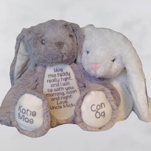 Memorial bear, Gift for a grieving child, Special keepsake comforter, In loving memory, Loss of loved one, With sympathy, A hug from Heaven