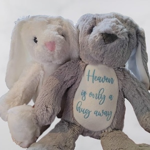 Personalised memorial bear, In loving memory, Gift for a grieving child, Children&#39;s comforter, Special keepsake from a loved one, Widow gift