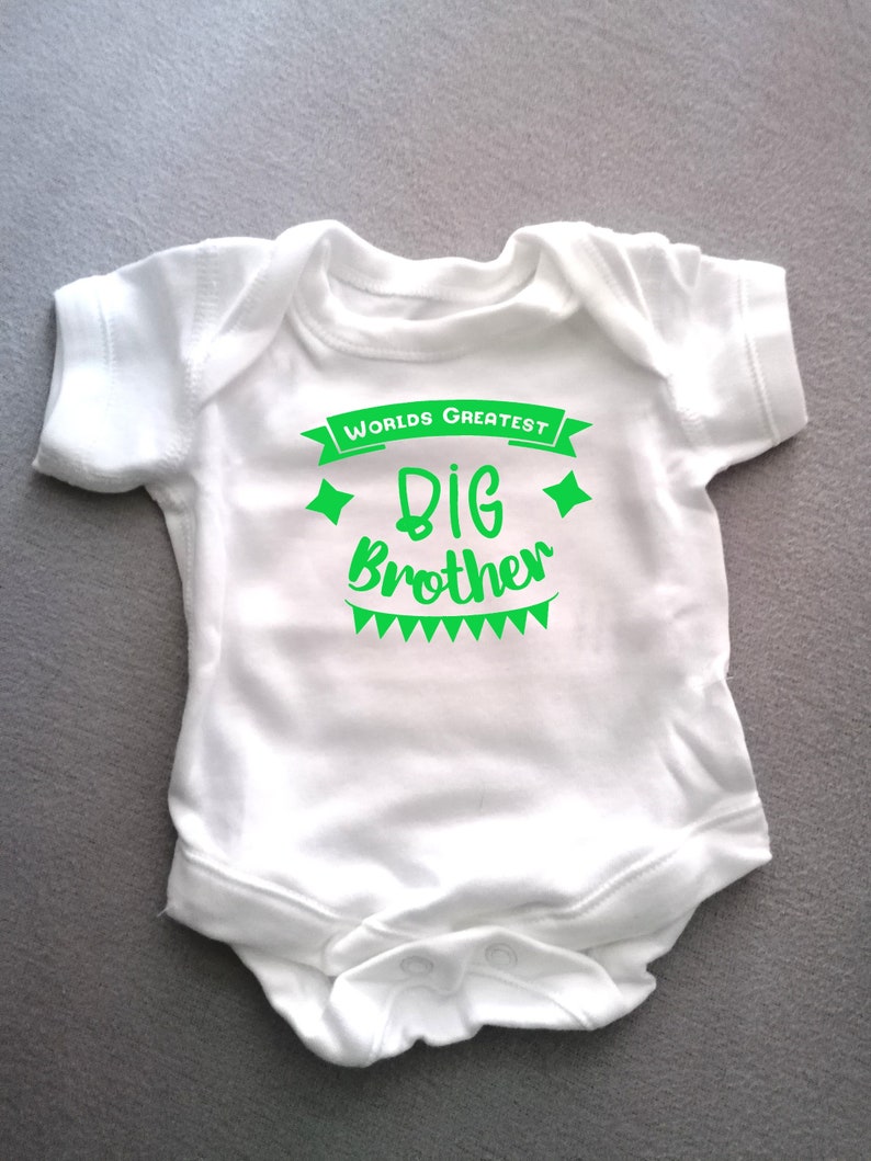 Personalised Baby Vest/Bodysuit 'Best Little Brother' Baby Girl/Christening Gift Personalised Baby Vest/Bodysuit 'Best Little Brother' Baby Girl/Christening Gift