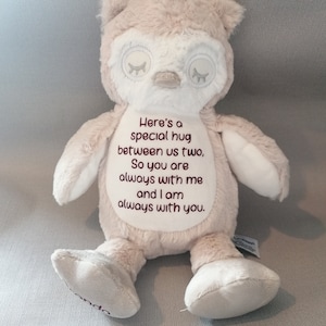 Personalised memorial bear, In loving memory, Gift for a grieving child, Children&#39;s comforter, Special keepsake from a loved one