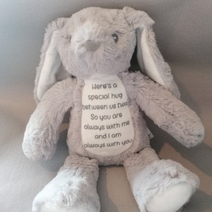 Personalised memorial bear, In loving memory, Gift for a grieving child, Children&#39;s comforter, Special keepsake from a loved one