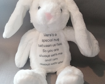 Personalised memorial bear, In loving memory, Gift for a grieving child, Children&#39;s comforter, Special keepsake from a loved one