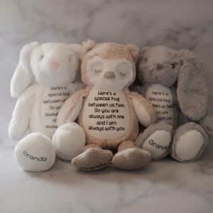 Personalised memorial bear, Sorry for your loss, Kid&#39;s memory present, Pick me up, Thinking of you, In my thoughts, Loved one in Heaven gift