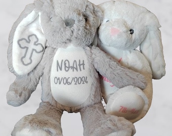 Personalised Christening teddy, Baptism bear, My First Holy Communion, Christening keepsake, Christening gift, Plush soft toy, Unique gift