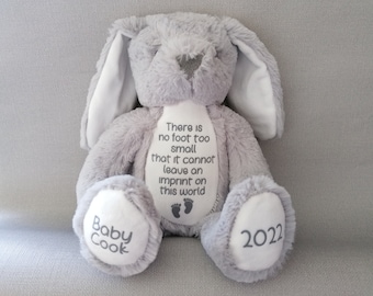 Baby loss memorial, In loving memory, Child's personalised comforter, Angel baby, Miscarriage special keepsake, There is no foot too small
