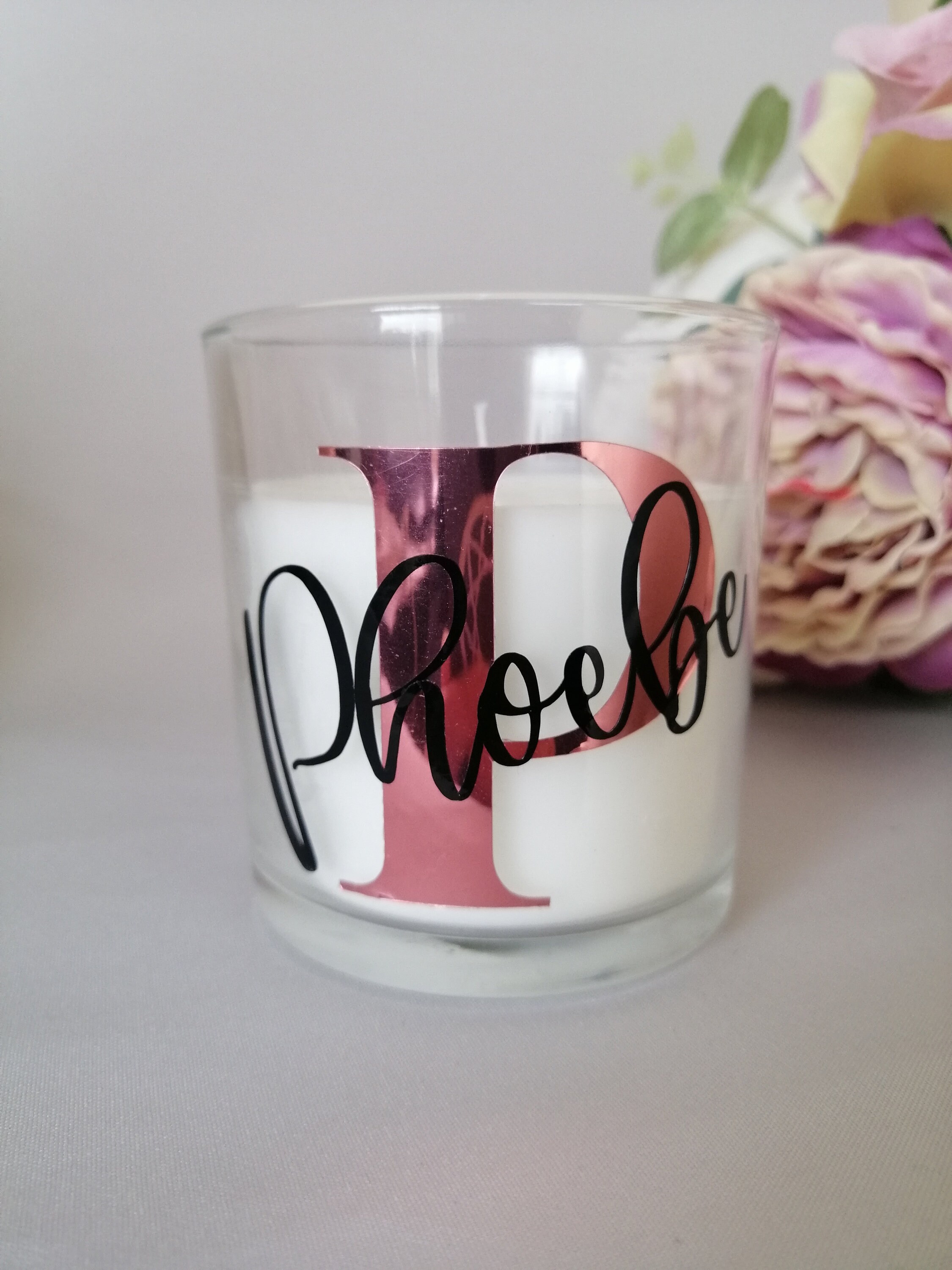 Personalised Candle Name Candle Special Gift Monogram Etsy UK