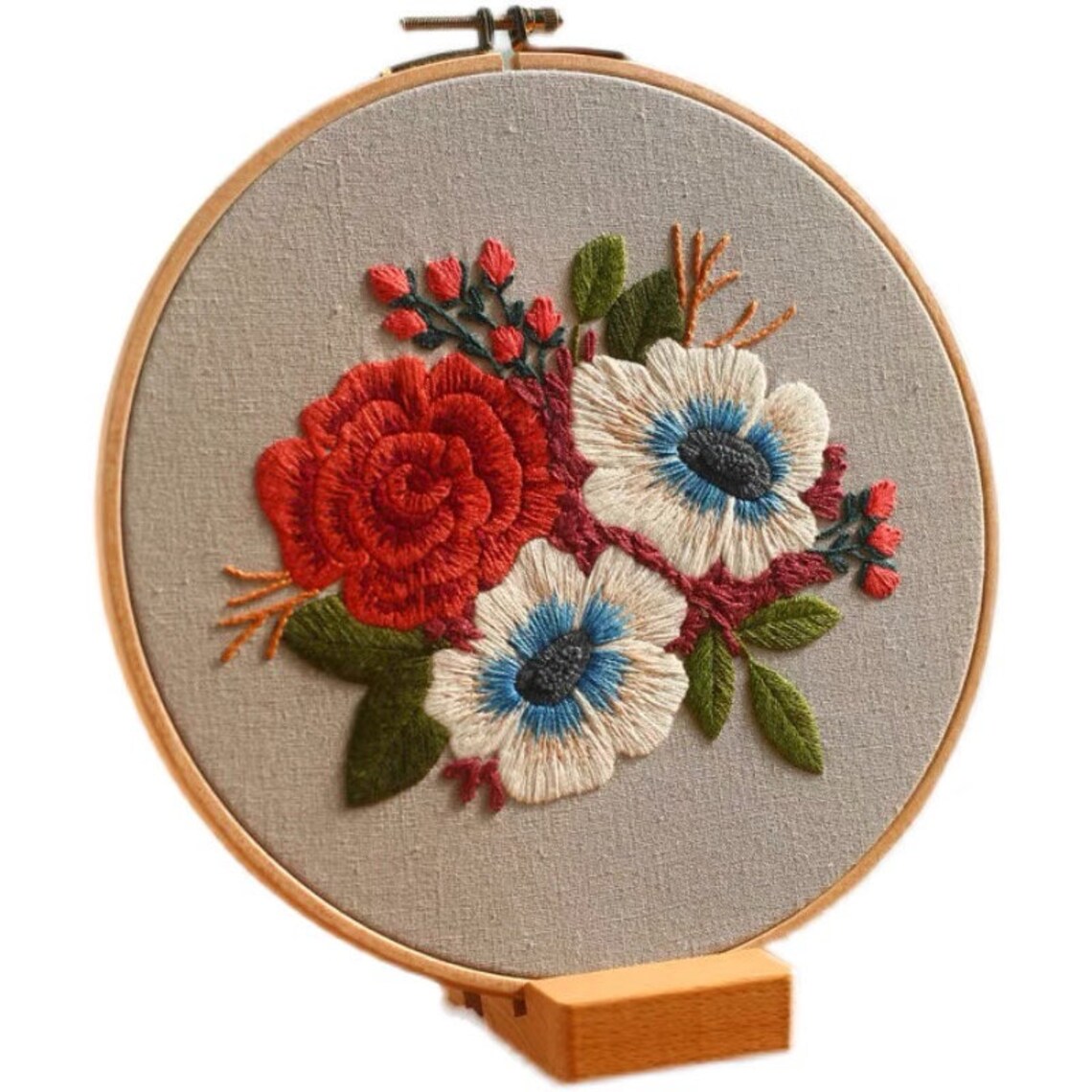 Embroidery Kit For BeginnerModern Crewel Embroidery Kit with Etsy