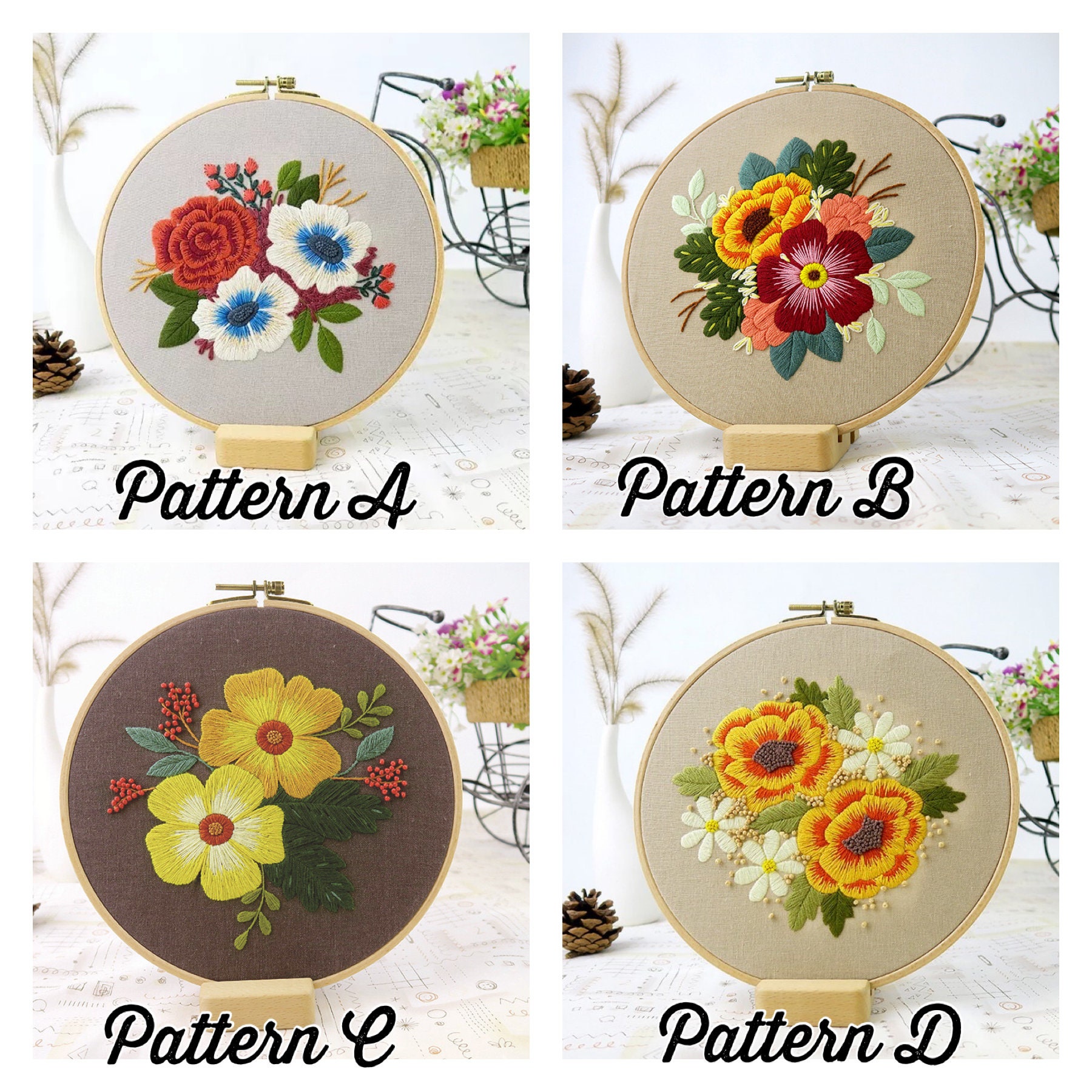 Embroidery Kit For BeginnerModern Crewel Embroidery Kit with Etsy