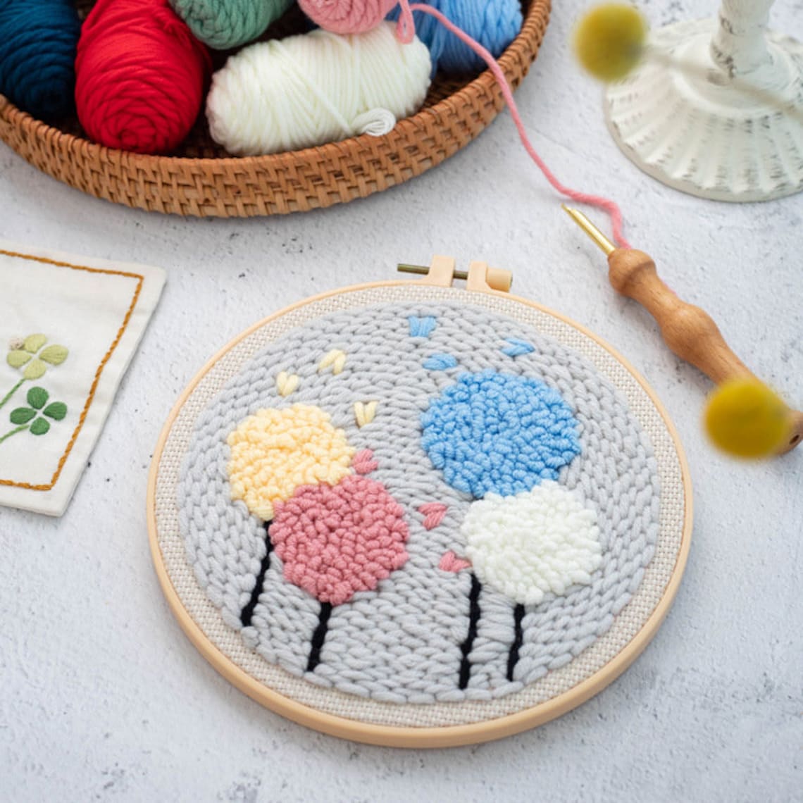 Beginner Punch Needle Kit/Adjustable Punch Needle/Yarn Etsy