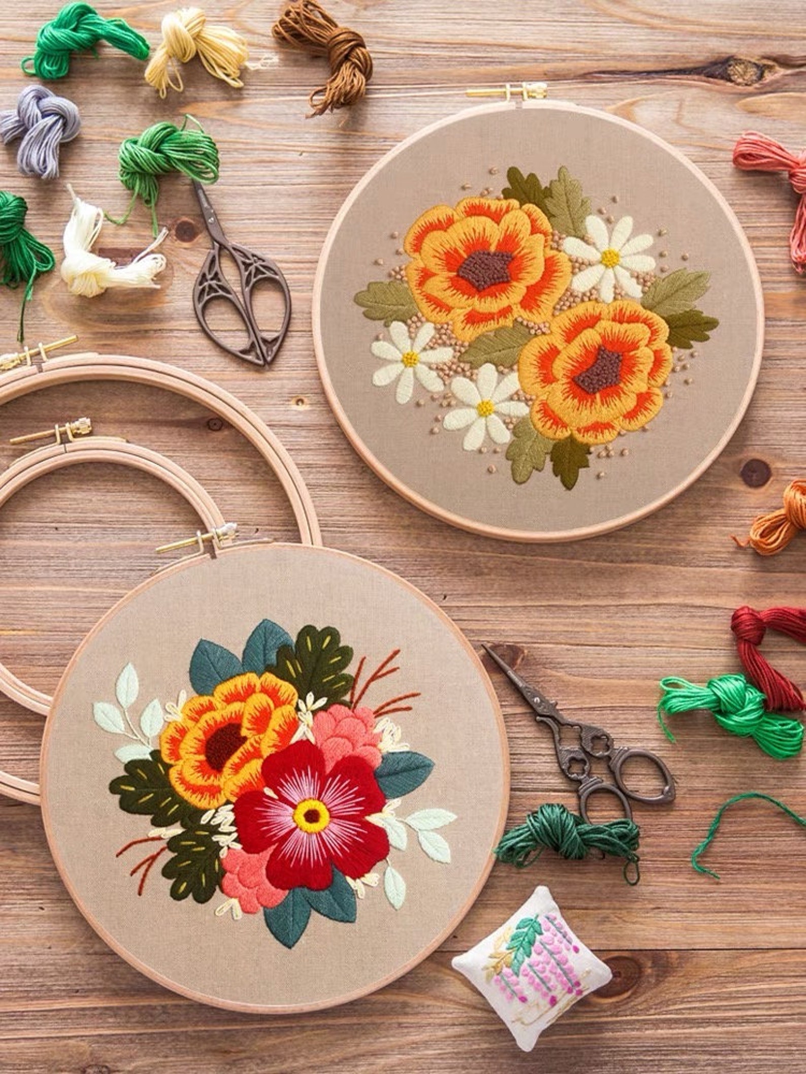 Embroidery Kit For BeginnerModern Crewel Embroidery Kit with Etsy