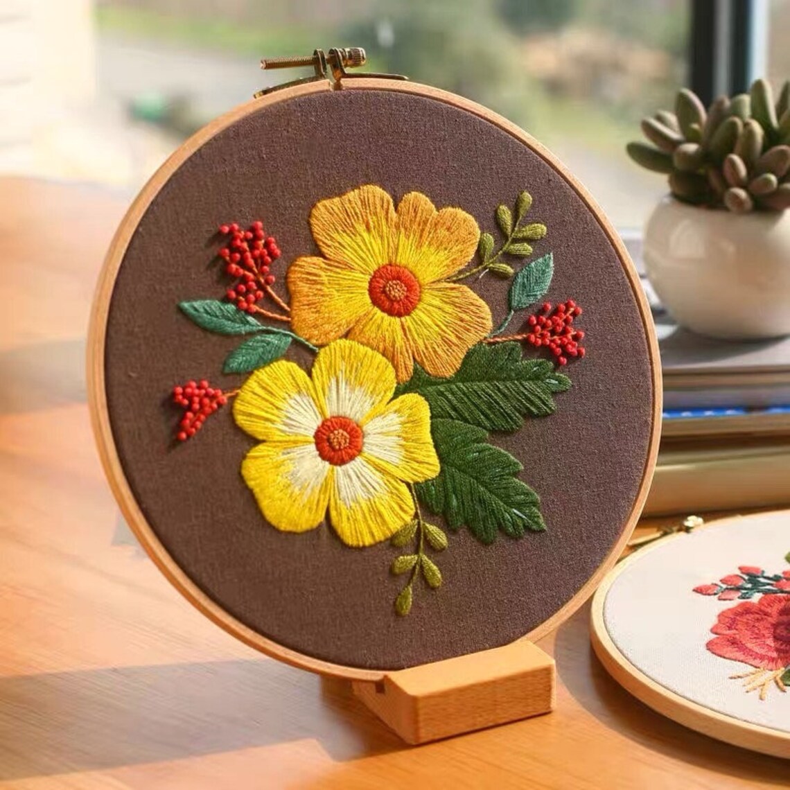 Embroidery Kit For BeginnerModern Crewel Embroidery Kit with Etsy