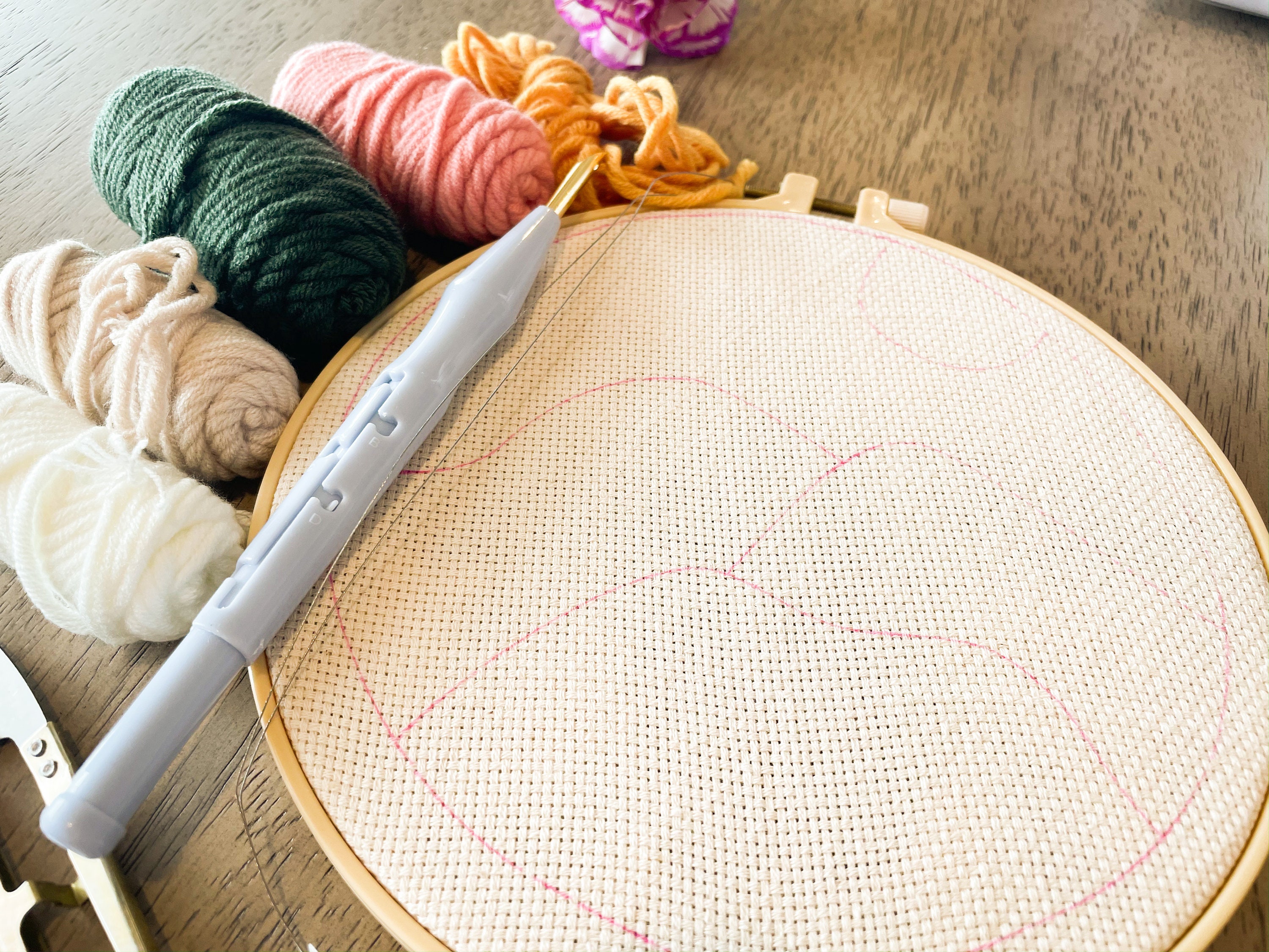 Beginner Punch Needle Kit/Adjustable Punch Needle/Yarn Etsy