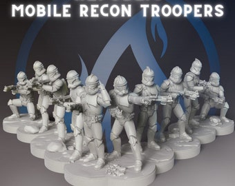 91.º Soldados clon de reconocimiento móvil (esculpidos por Dark Fire Designs)