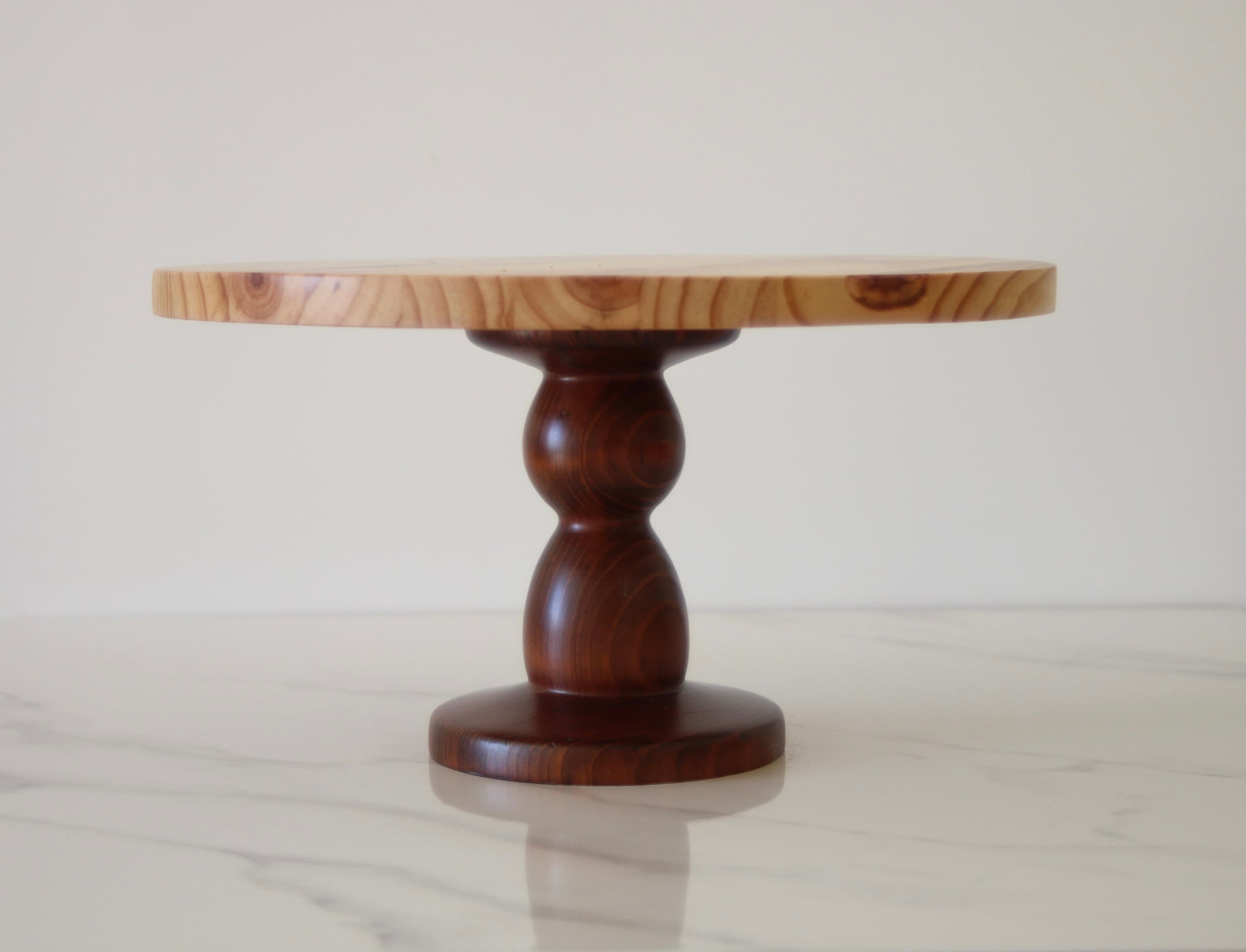 Rustic Wedding Cake Stand 12 Inch Pine Wood Cake Stand Etsy UK